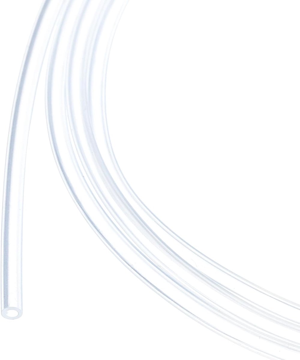SnelShoppen - 5m Silicone Slang 0.8mm ID 2mm OD, Transparante Flexibele Siliconen Hulpstukken voor Pomp, Sifon, Afvoer, Irrigatie, Aquarium, Industrie