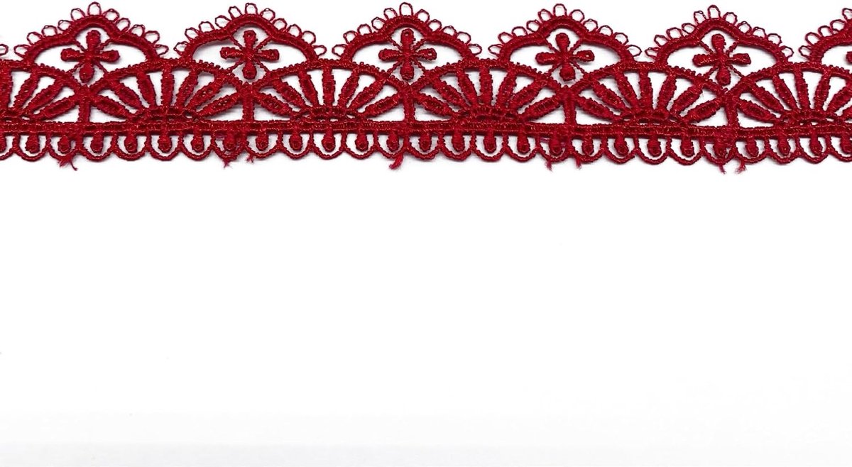 SnelShoppen - Decoratieve Kant Borduur 2.8 cm Brede Riem Bruidsjurk Haakband Kant Trim Riem voor DIY Naaien Creatief Bruiloft Party Hoofdbedekking Gor