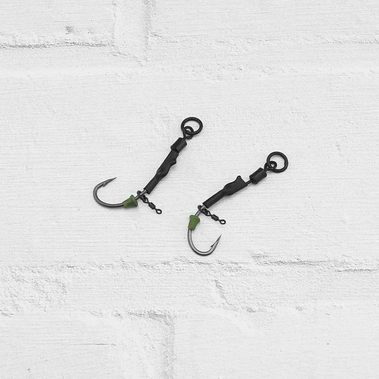 Dailygoods- Vishaak 12 Stuks - Ronnie Vishaak - Anti Bodem Vishaak - Koolstofstaal - Sterke Penetrerende Kracht - Micro Wartel Inclusief - Visgerei van Dailygoods — afbeelding 3