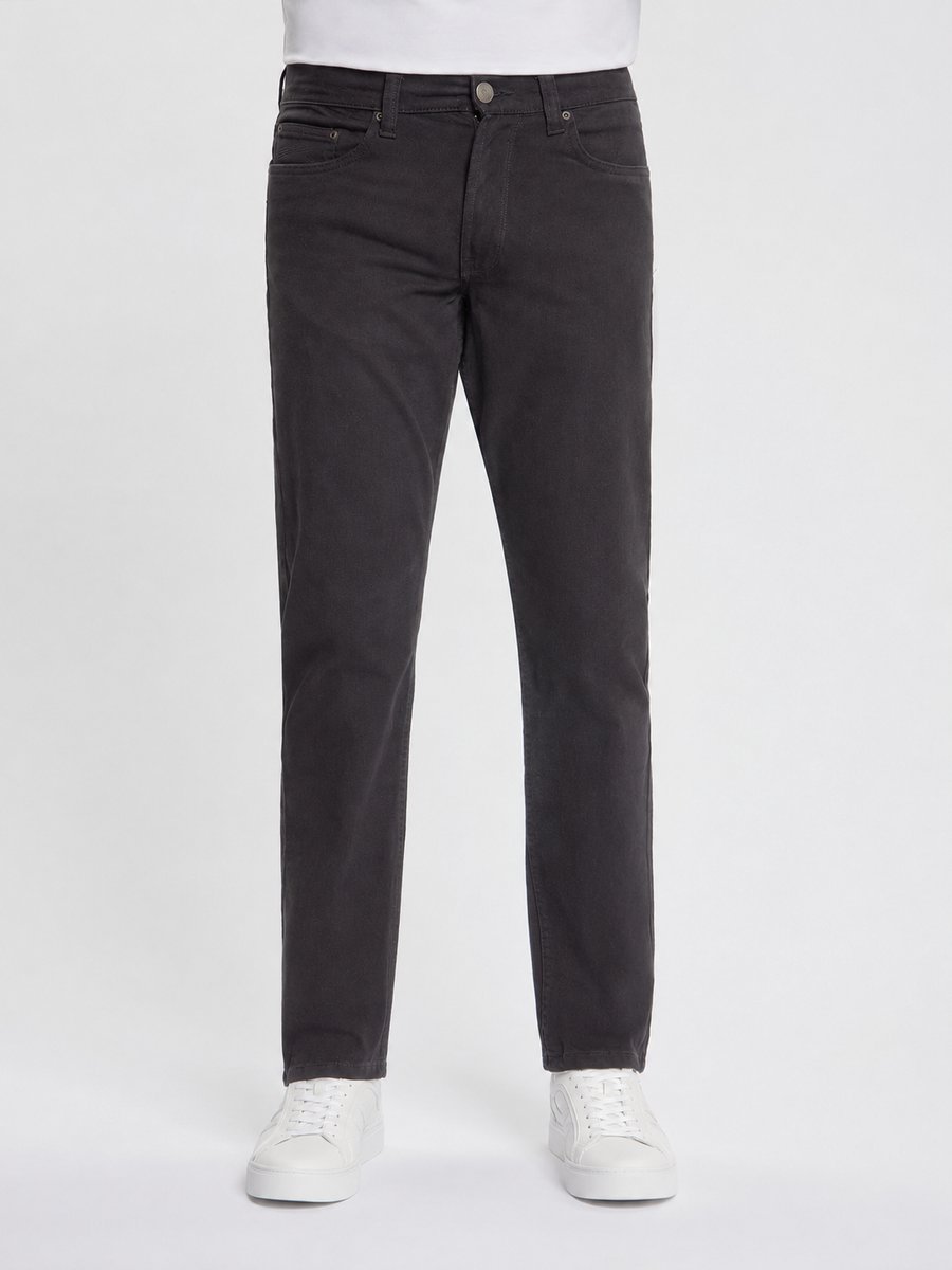 MASKOVICK - Clinton - Heren Broek – Twill Stretch – Regular Fit – Antraciet – W34 L36