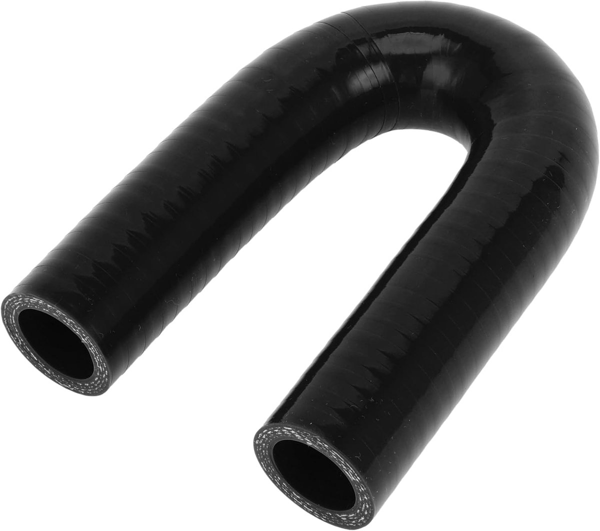 A ABSOPRO 1 Piece Car Universal Black Silicone Hose 22mm/0.87" ID 120mm/4.72" Length 180 Degree - ShopVlot
