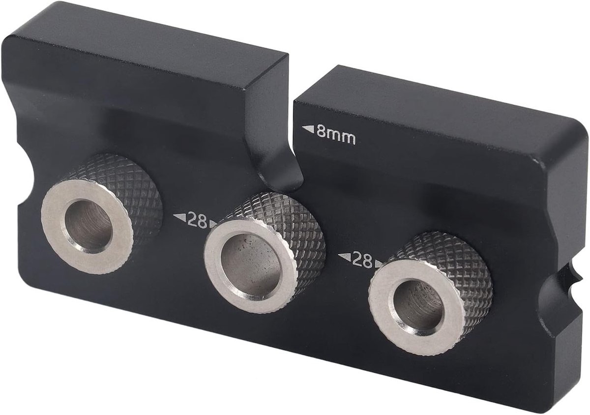 SnelShoppen - Hole Jig Hout Dowel Jig Boorgids 2 in 1 8mm 10mm Gatlocatortool Houtbewerking Accessoires Professioneel Gereedschap