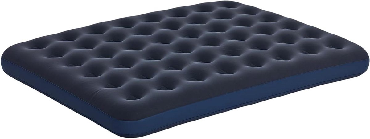 Luchtbed Dubbel - Luchtmatras Camping - Ontspannen Kamperen - Zacht Comfort - 203 x 152 cm - Donkerblauw