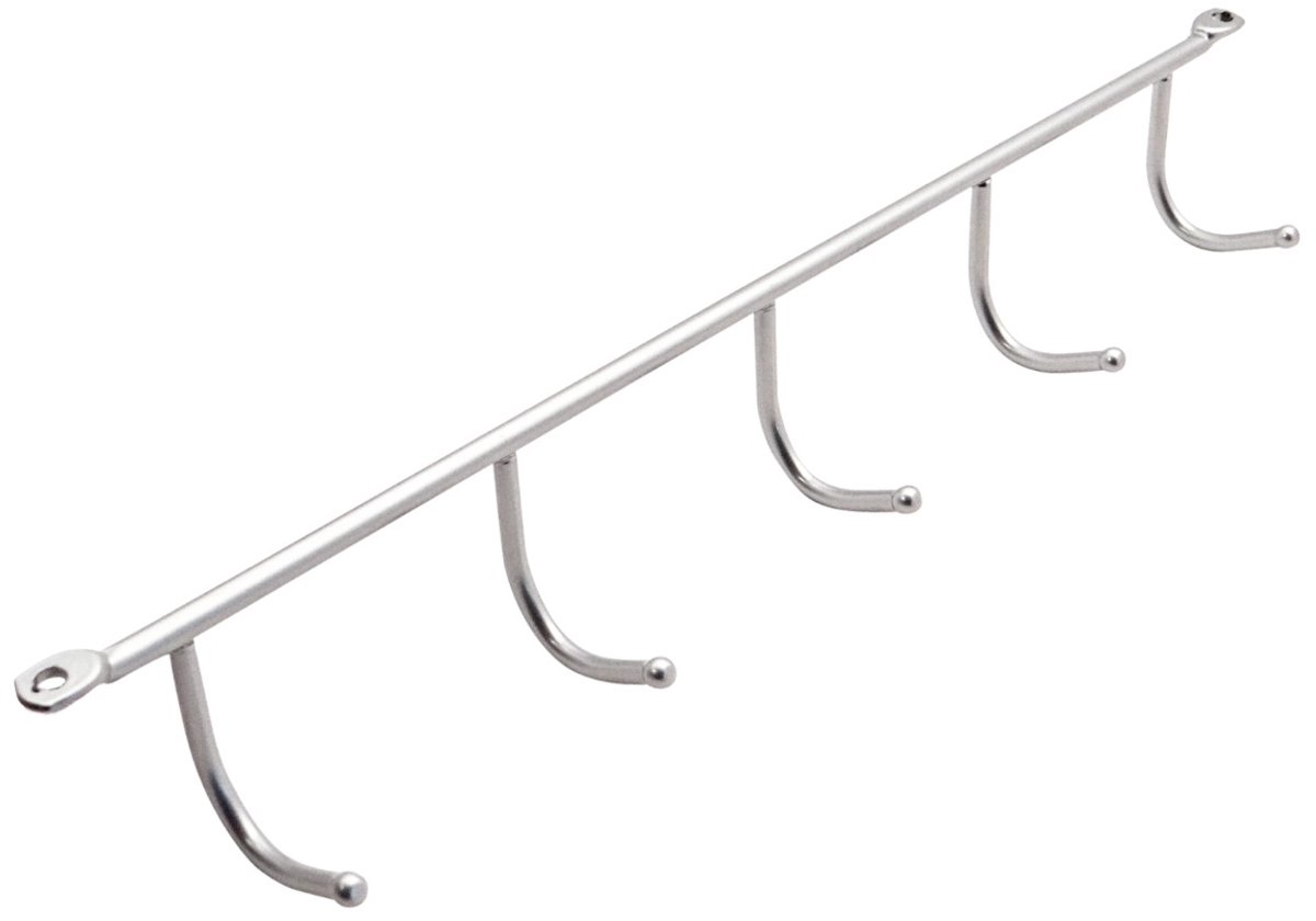 Kesseböhmer onderbouw-haaklijst chroom dof 350 x 43 x 49 mm