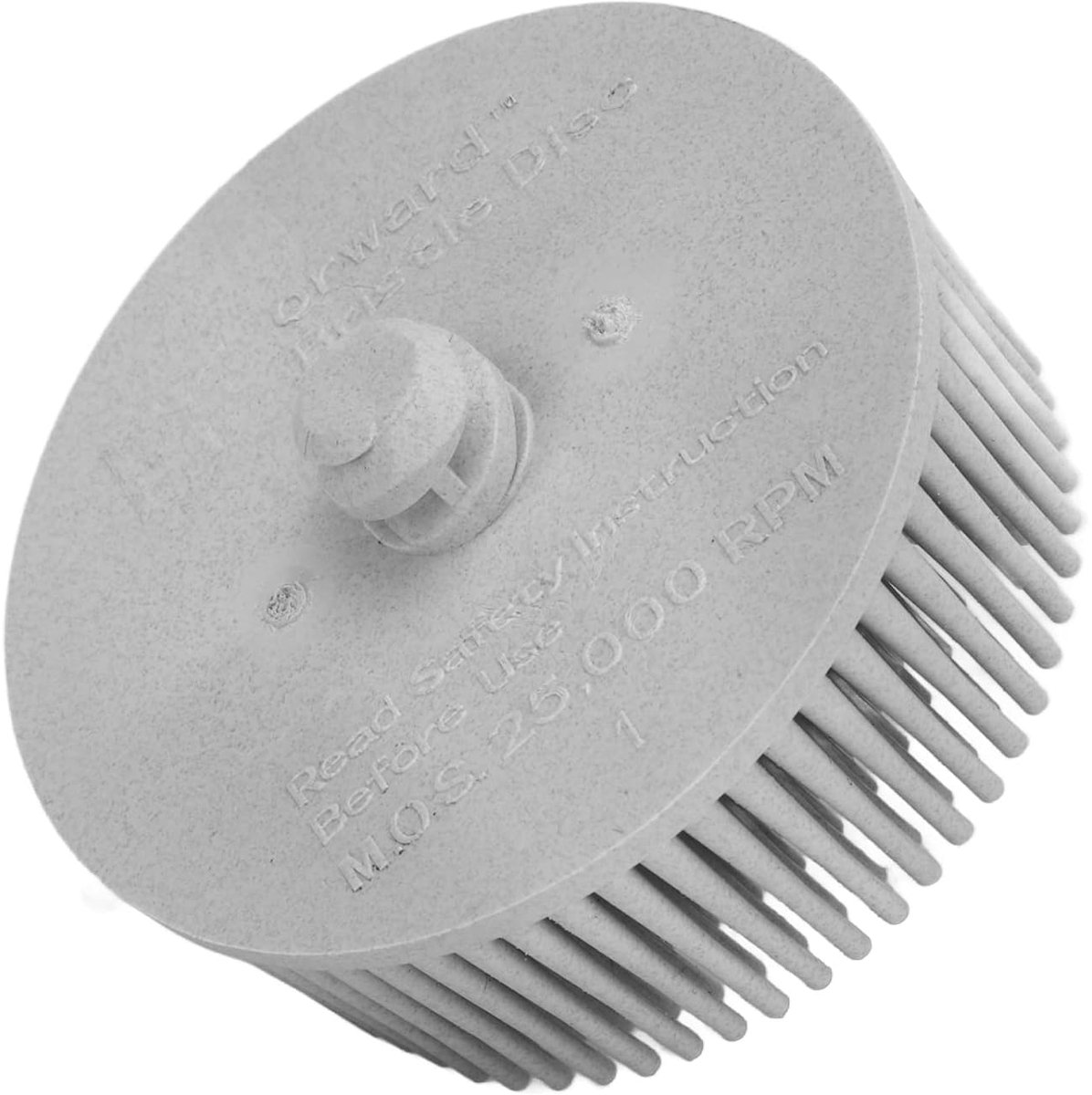SnelShoppen - 2 Inch Borstel Schijf Grit Schuurborstel Schacht Fixeer Schijf voor Verwijderen van Braam Roestlagen op Metaal (Grijs)