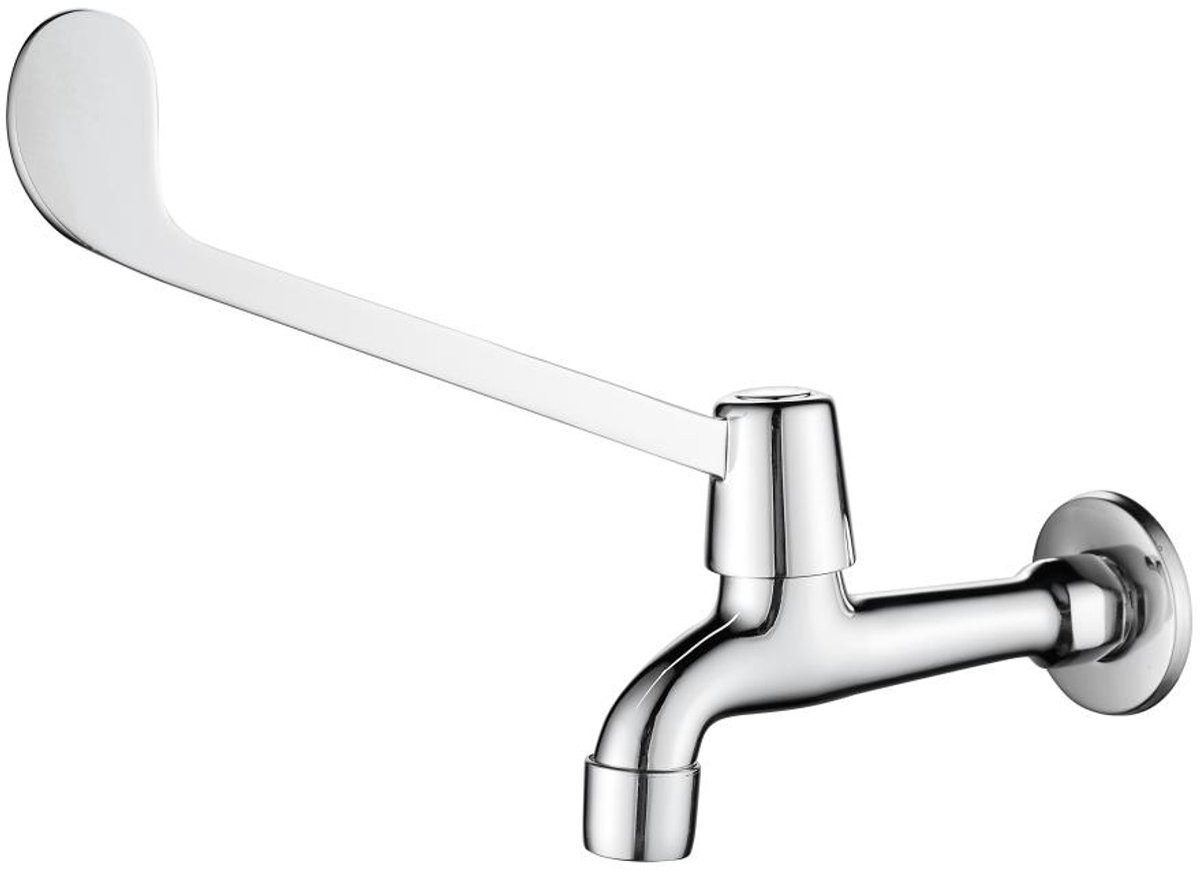 Aquanello Medic Wand Koudwaterkraan met Lange Hendel Chroom CR-1102-MD