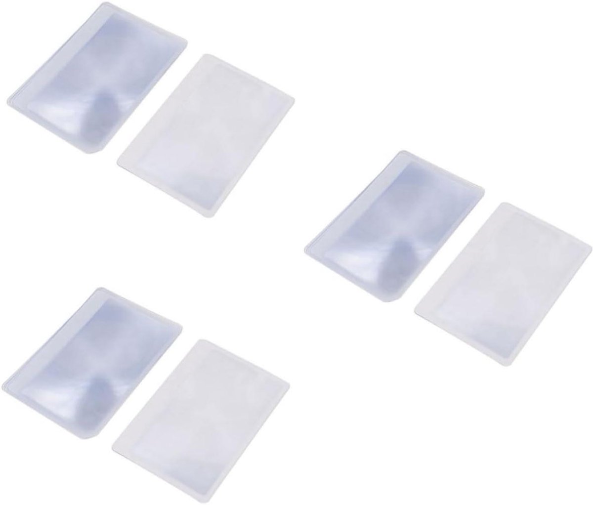 Vergrootglas Kaartformaat - Leesloep PVC - Boeken Lezen - Ultra Dun - 8.5 x 5.5 cm - Transparant