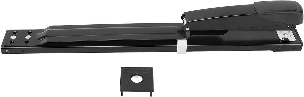 Nietmachine Lange Arm - Handnietmachine Bureau - Documenten Binden - 39 cm Arm Bereik - 20 Vel Capaciteit - Zwart