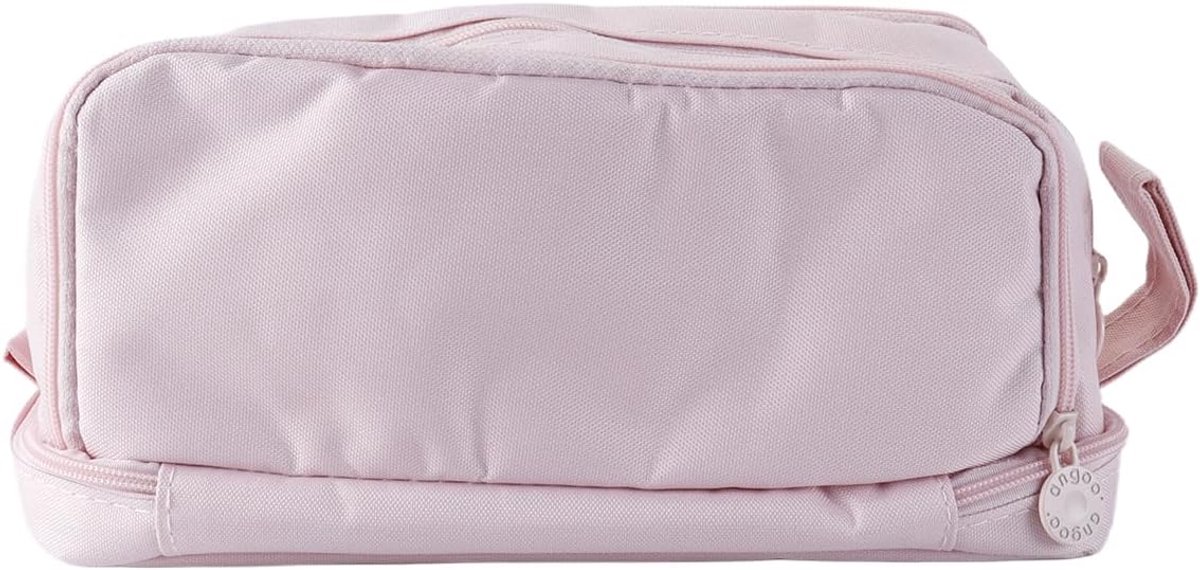 SnelShoppen - Grote Pennenzak met 4 Compartimenten, Organizer voor Kantoorbenodigdheden, Studenten, Reizen, Make-up en Accessoires