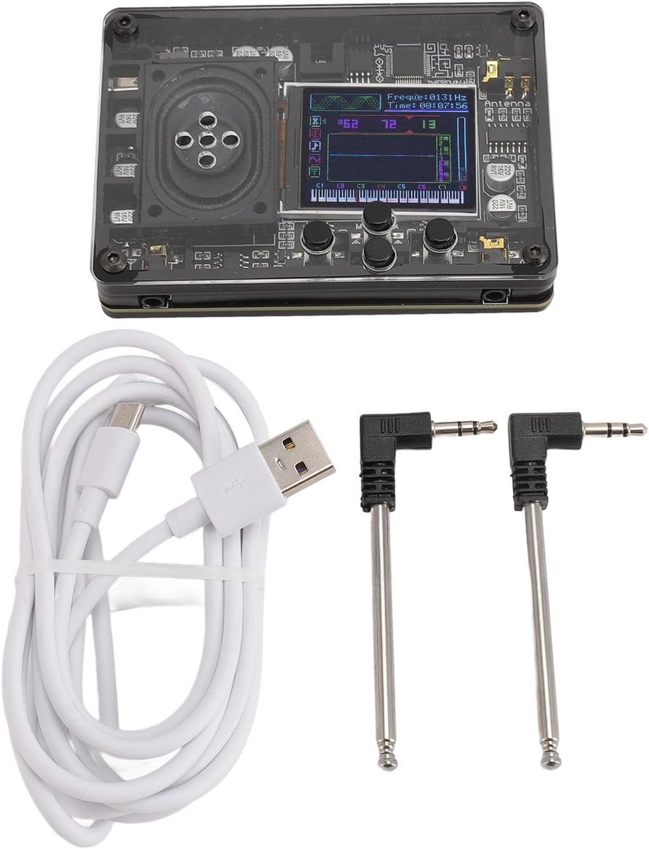 SnelShoppen - Mini Theremin Elektronisch Instrument met Meerdere Instelbare Stemmen en Kleuren Scherm voor Muzikale Ontwikkeling Beginners en Ervaren