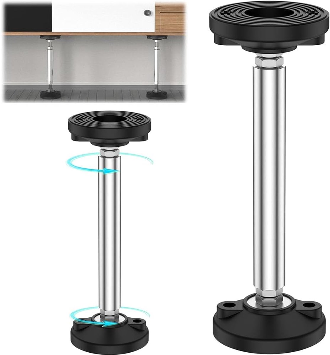 SnelShoppen - 2Pcs Telescopische Steunpalen, Verstelbare Hefstang voor Kast, Hoogte 30-45cm, Belastbaar tot 300kg, Ideaal voor Badkamer en Keuken