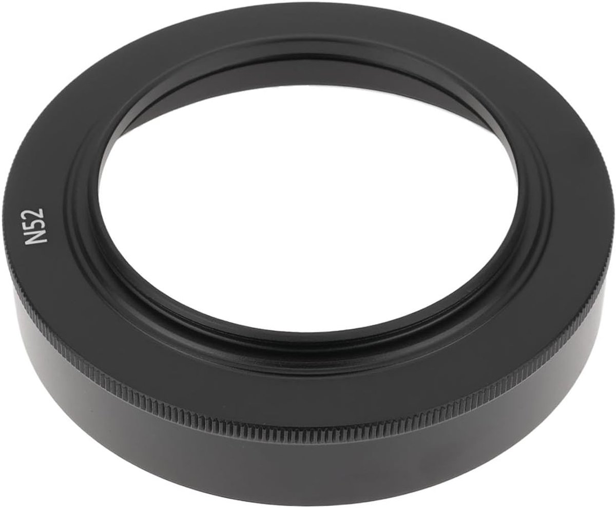 SnelShoppen - Lenskap 52mm voor Nikkor Z 40mm f/2 S en Z 28mm f/2.8 SE - Lichtgewicht Aluminium - Vermindert Glans en Lichtverstrooiing - Duurzaam en