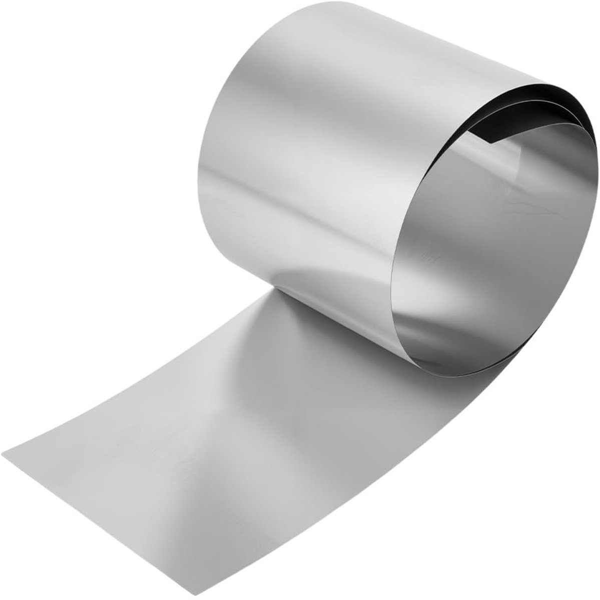 SnelShoppen - RVS Folierol 0.2 mm x 200 mm x 1 m, Roestvrij Staal, Flexibele Metaalstrips voor Ambachten, Daken, Gotenen en Industrieel Gebruik