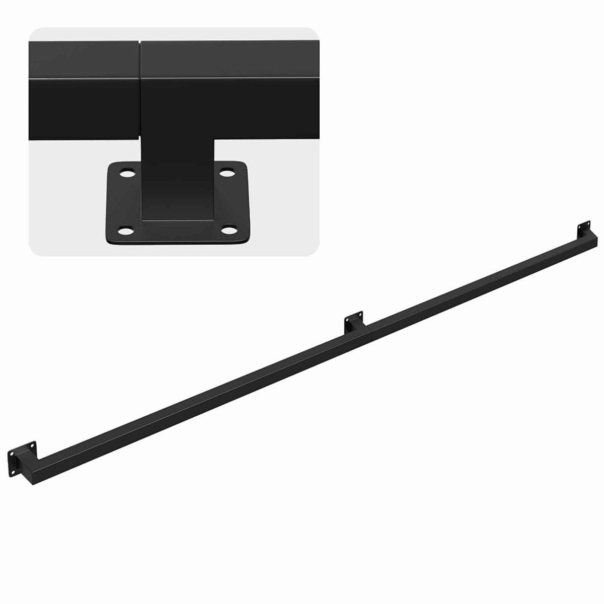 180 cm Trapleuning voor trap Trapleuning Trapleuning voor trap binnen en buiten zwart