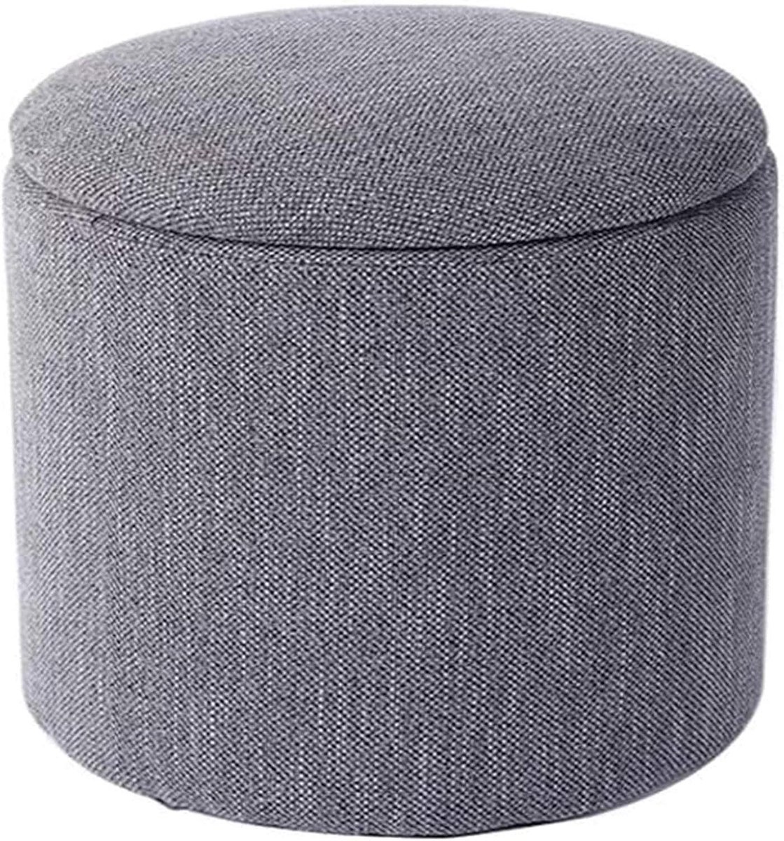 Voetkruk met Opbergruimte - Poef Ottomaanse - Zitplaats Creëren - Memory Foam Vulling - 36x40cm - Blauw