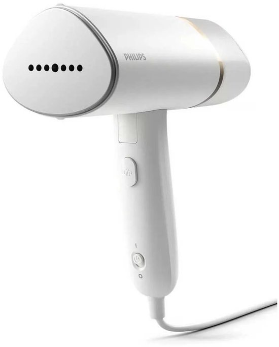 Philips Kledingstomer STH3020/10 - Opvouwbaar - Compacte Handstomer - Snel Warm – Lang Snoer - 1000 Watt - Incl Reistas - Wit