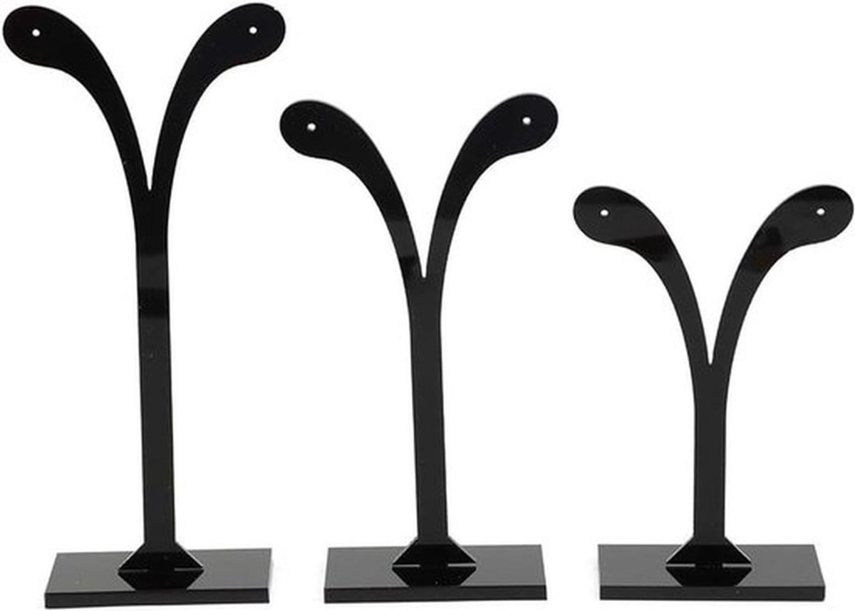 Drie-delige Oorbellenhouder, Oorbellen Organizer en Sieradenstandaard voor een Mooie Presentatie van Oorbellen en Sieraden