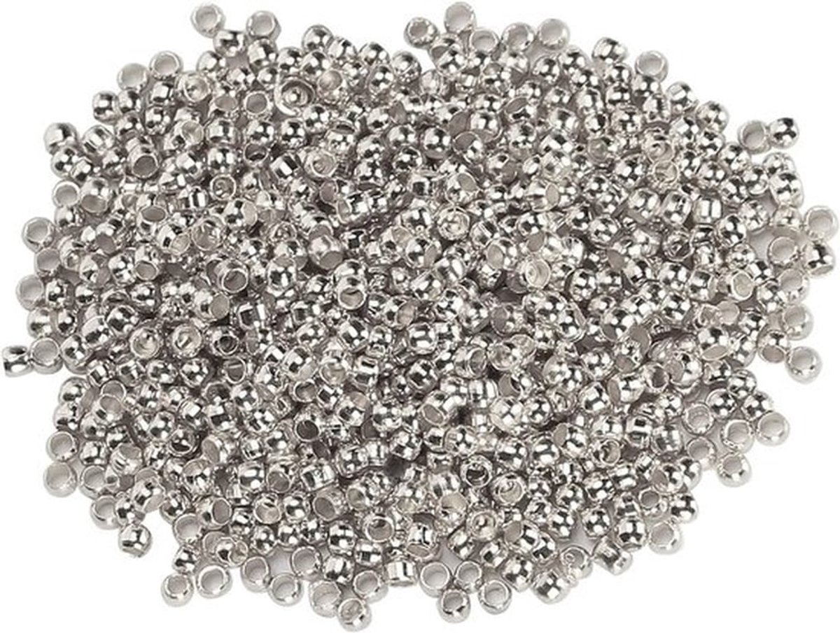 500 Stuks Kleurige Metaal Spacer Kralen voor Sieraden Maken - Rondelle Kralen en Crimp Beads voor Armbanden en Kettingen