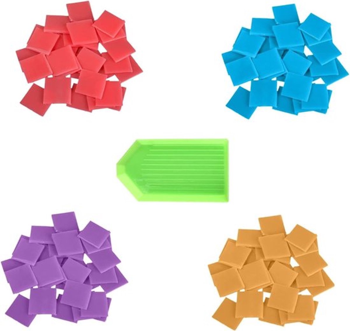 Set van 80 Stukken en 1 Tray voor Diamant Borduren, Organisator en DIY Accessoires voor Handwerk