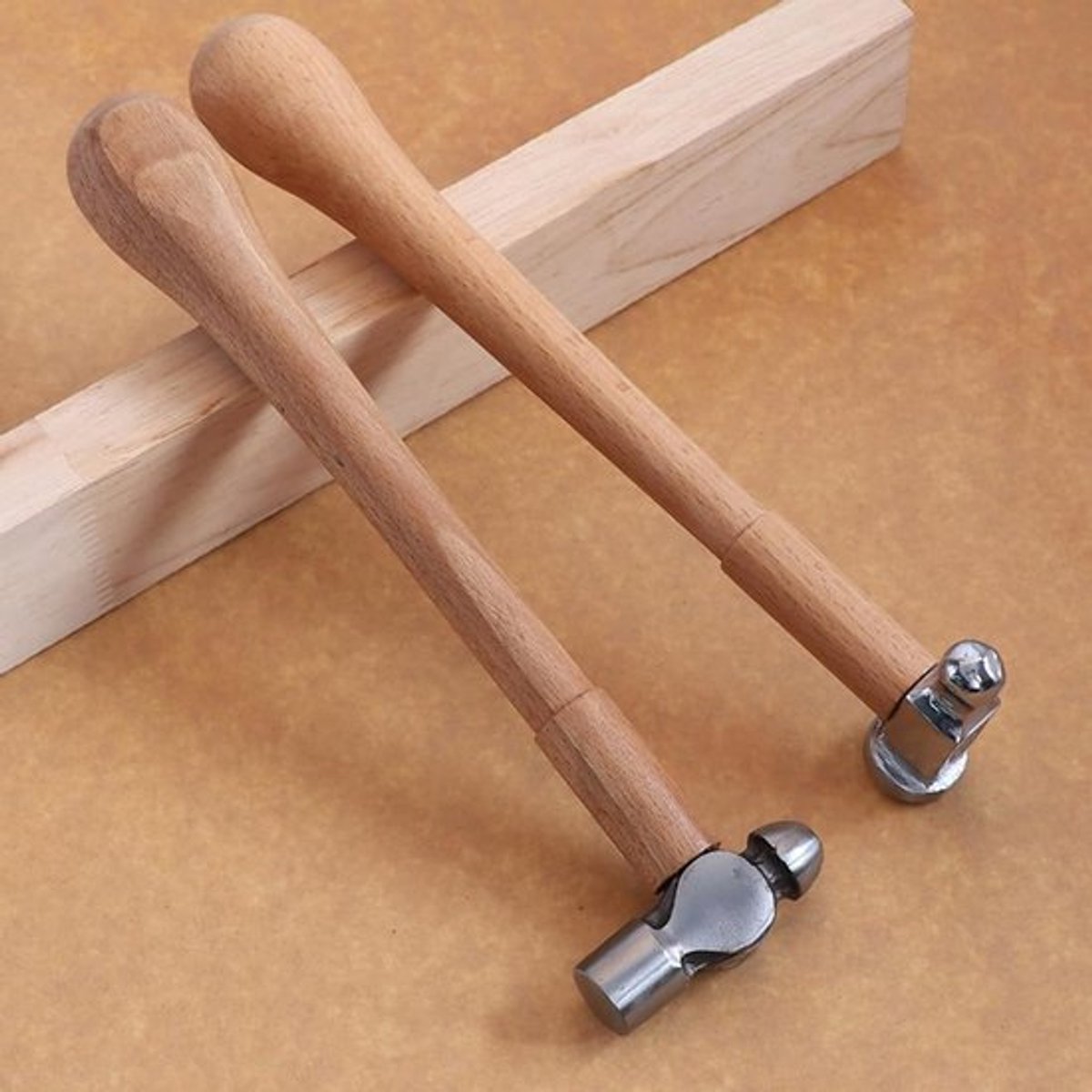 Mini Handmade Hamer met Grote Kop en Houten Handvat - Multifunctionele Polijsthamer voor Professioneel Gebruik en Klussen