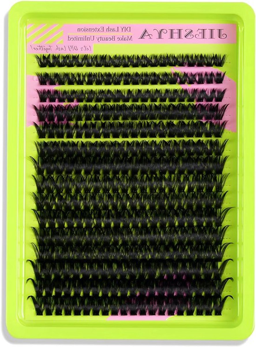 Wimperextensions voor thuisgebruik, clusterwimpers, individuele wimpers, 15R-60D mix voor een natuurlijk en dramatisch uiterlijk, DIY-make-up