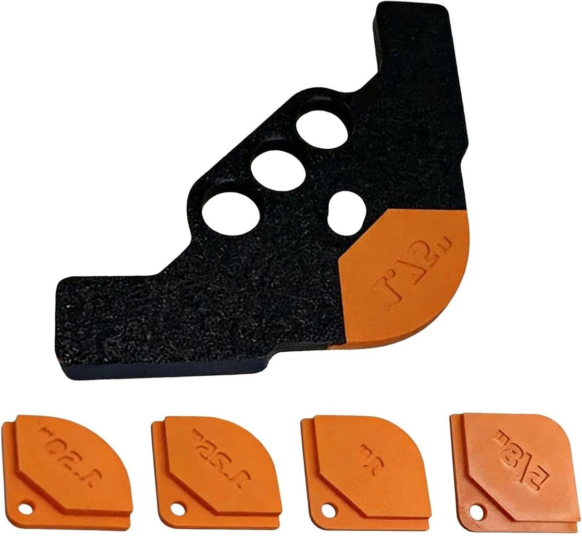 Radiusmal Frees - Hoekradius Sjabloon - Houtbewerking Randen - 5-Delige Set - 21 x 13 cm - Grijs