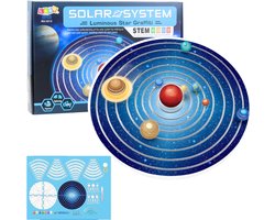 Diy zonnestelsel planeten plastic educatieve kit - UNI