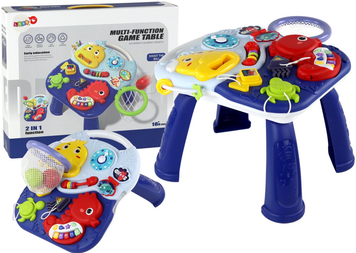 Educatieve tafel 2in1 zeedieren mandballen 32 cm x 25,5 cm x 23 cm