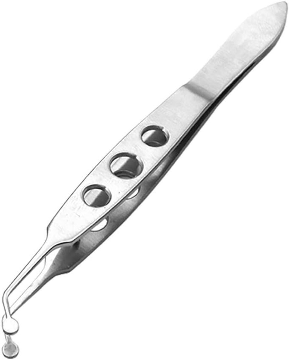 SnelShoppen - Professionele Ooglid Massage Tangen voor Dubbele Oogleden - RVS, 10.5x1 cm - Veilig en Duurzaam - Ideaal voor Schoonheid en Verzorging