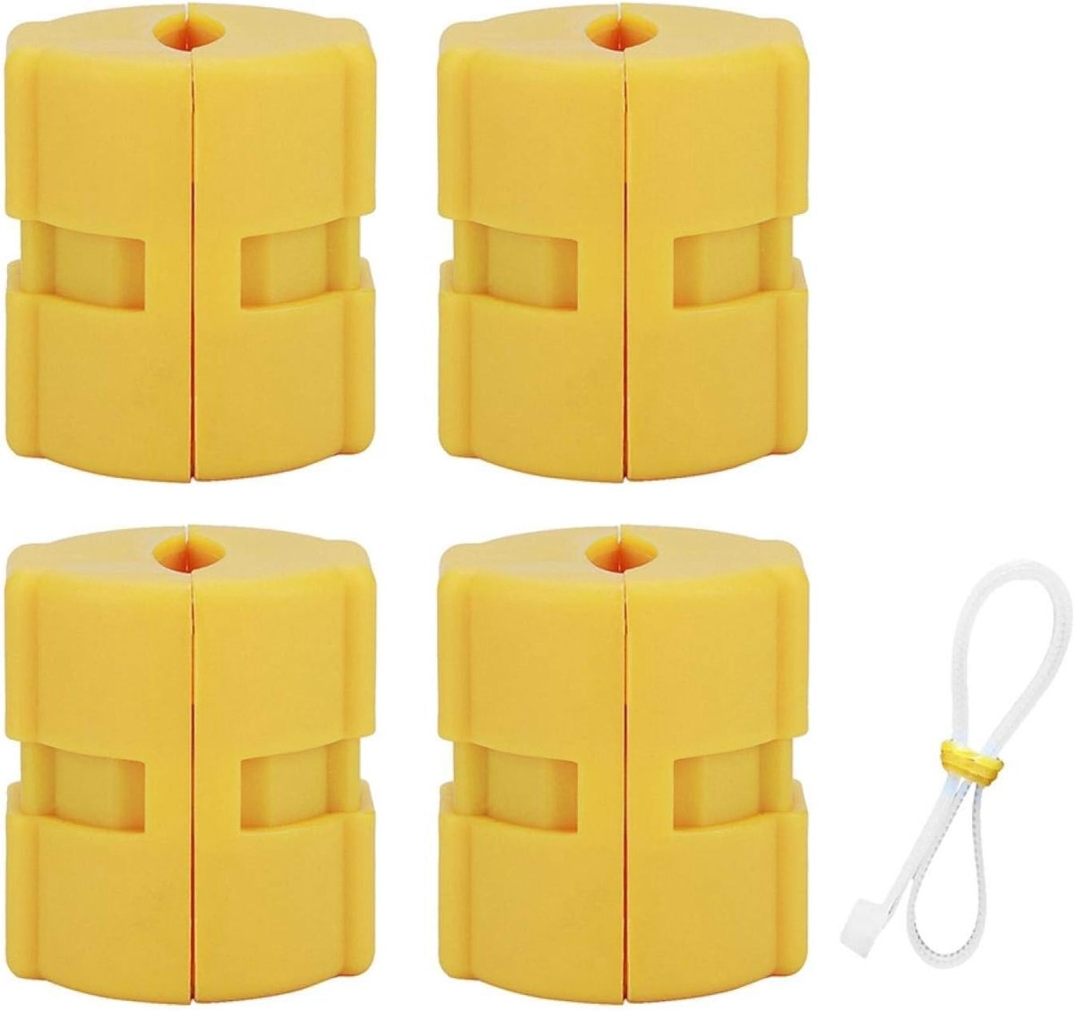 Thijox - Fydun Brandstofbesparingsmagneten voor Voertuigen - Universele Benzine Saver - Energie Besparende Car Assisting Tool - Geel - 1/2/4 Stuks