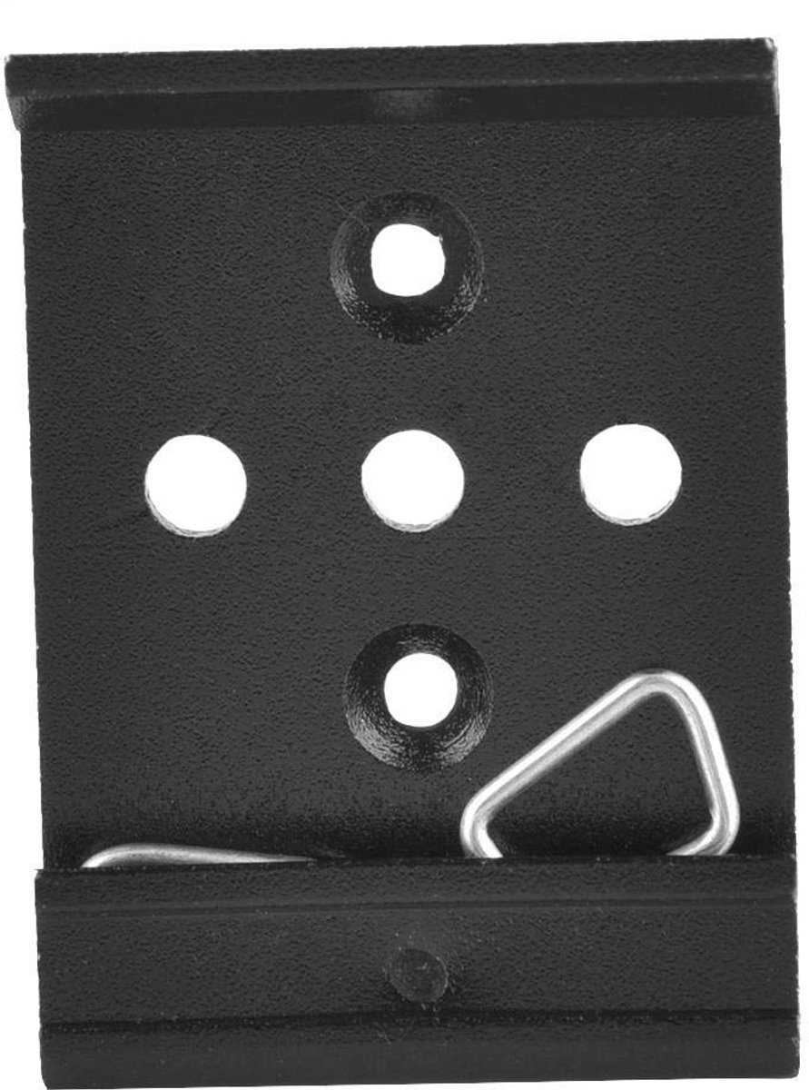 SnelShoppen - DIN-rail vaste klem 35 mm aluminium relais montageclip voor het bevestigen van 35 mm DIN rails - hoogwaardig, robuust, duurzaam