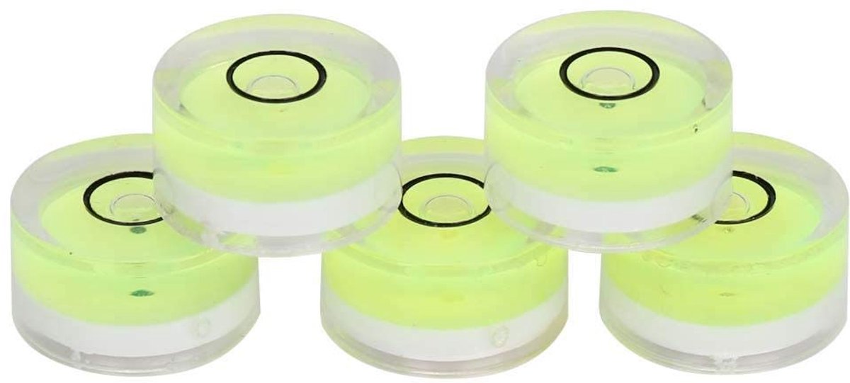 5 Stuks 15mm Waterpas Bubbel, Waterpas Bubbel Mini Rond Meetinstrument voor Horizontale Kalibratie van Balans - ShopVlot