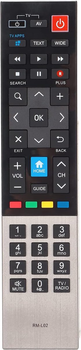 SnelShoppen - Universele TV Afstandsbediening voor Smart Televisie, Eenvoudig in Gebruik, Direct Klaar voor Gebruik, Responsieve Knoppen, Geschikt voo