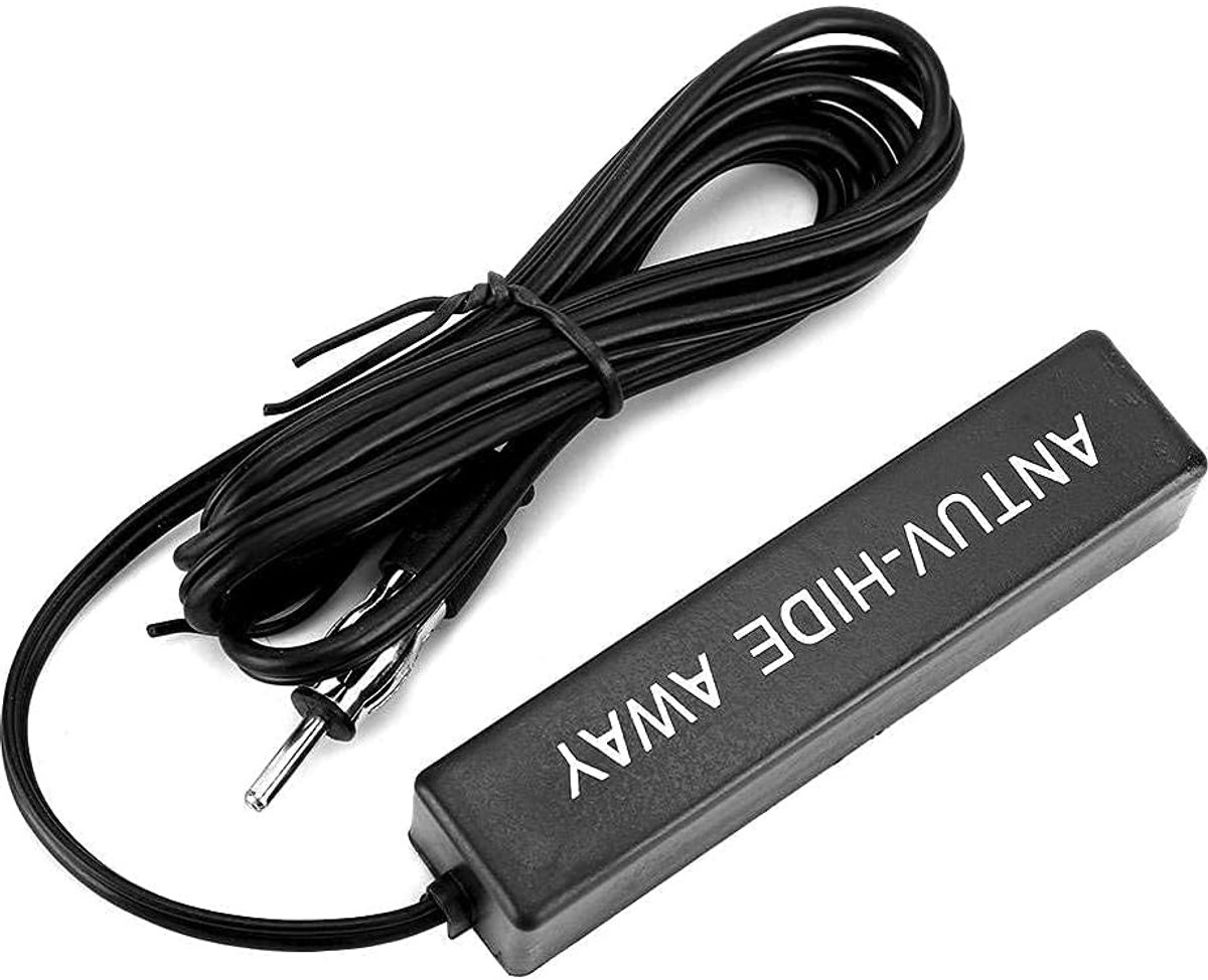 SnelShoppen - Auto Antenne, Radio Antenne, Universele Vervangingsantenne voor Auto Radio, Versterkte Signaal, Verborgen Antenne, Zwart, Duurzaam Mater