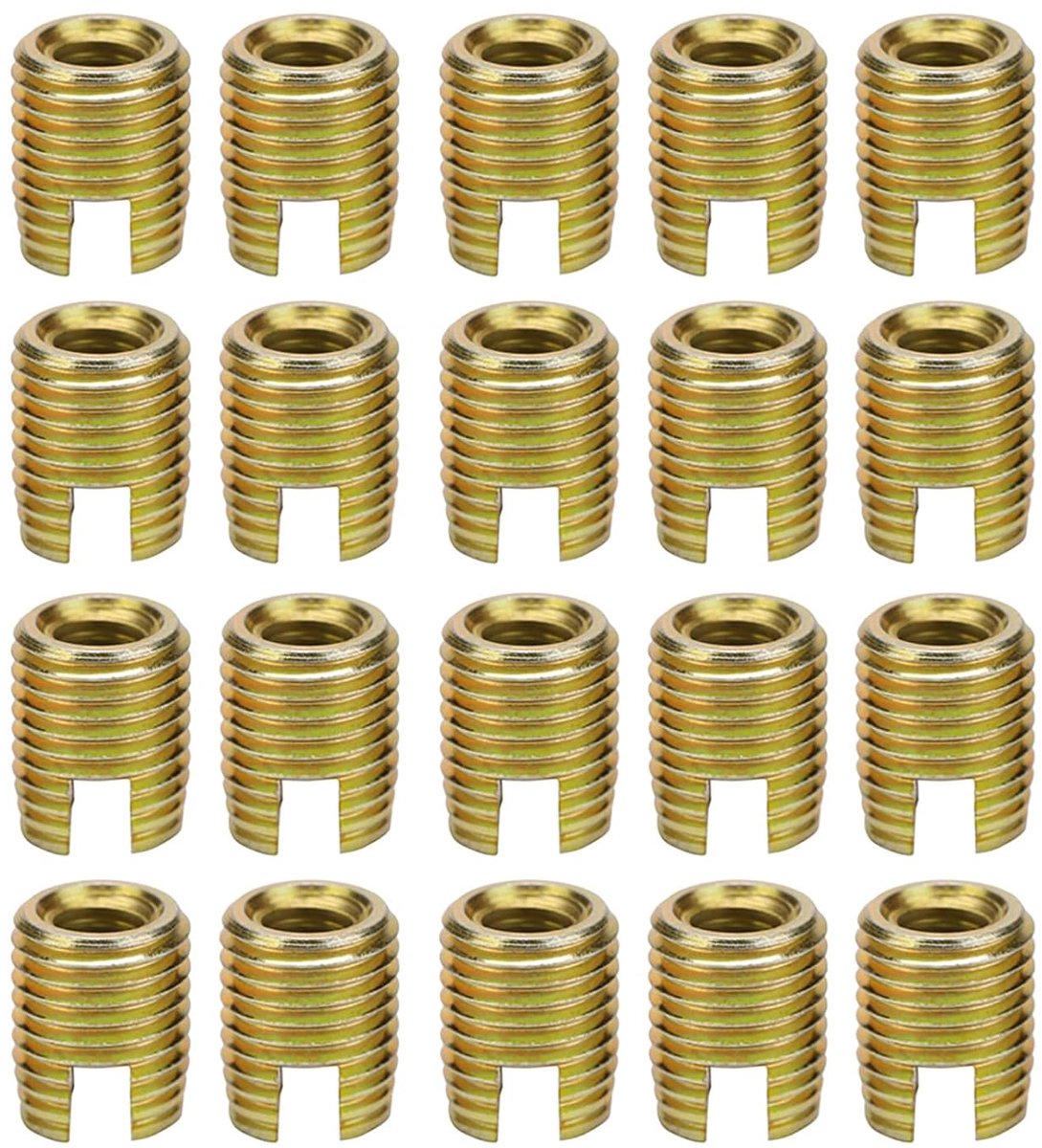 SnelShoppen - Threaded Inserts 20pcs Zelftappende Draad Inserts Reparatieset M10*1.5 M14*1.5 Carbon Staal voor Auto, Meubels, Elektronica, Bouw, Schee