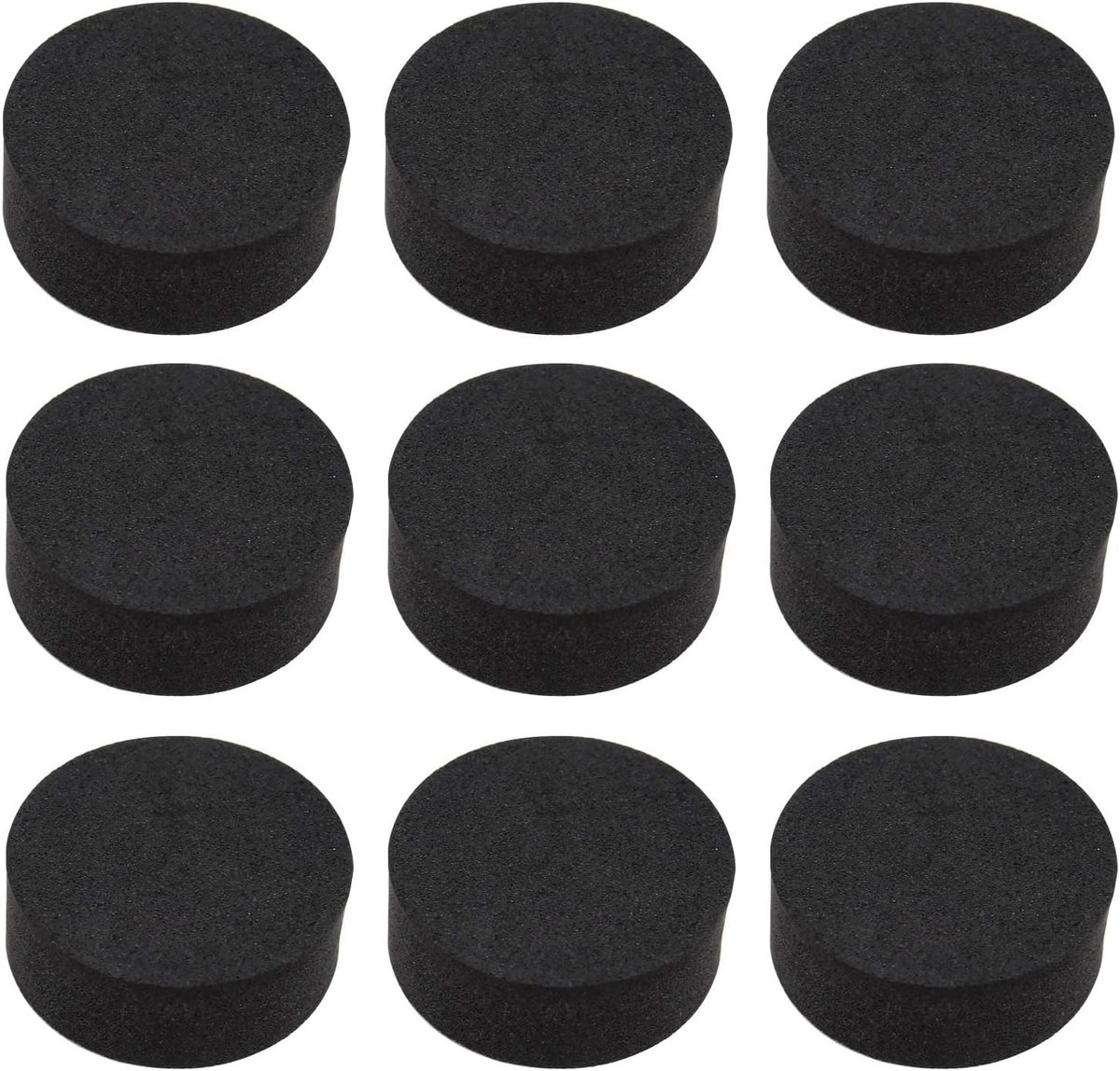 SnelShoppen - 50 Stuks Onzichtbare Ronde Bloempot Voetmatten EVA Plant Verhogers 30x11mm Zwart Multifunctionele Antislip Pads met Eenzijdige Lijm