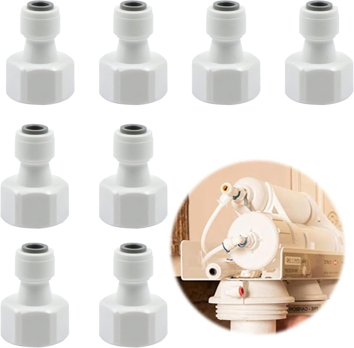 Water supply line connection adapter connector hose connector - ShopVlot