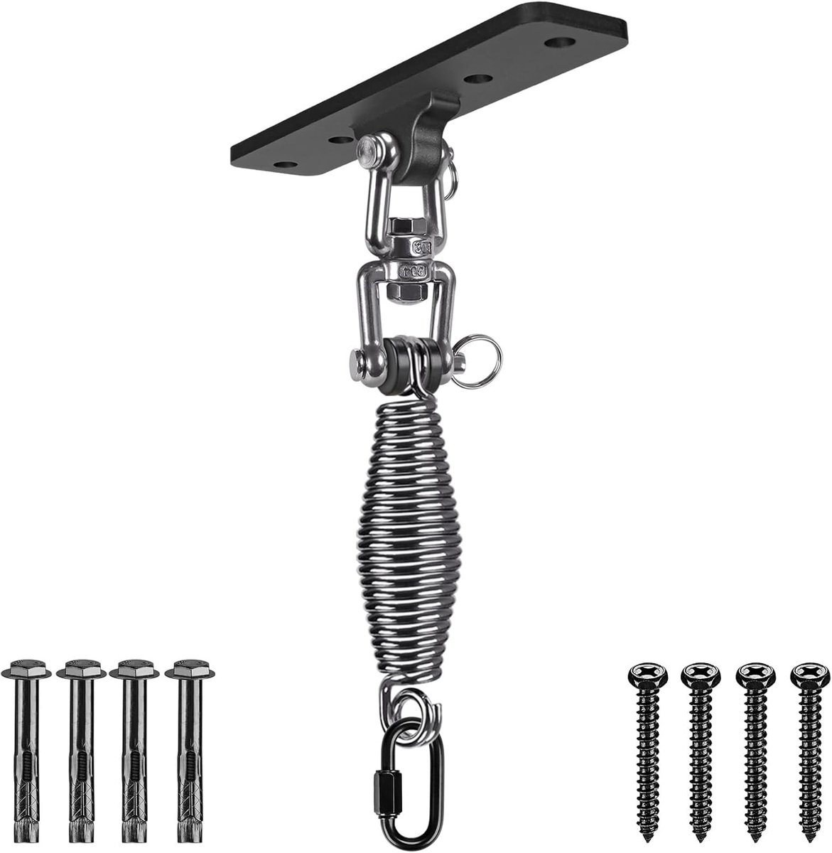 SnelShoppen - Heavy Duty Hanghaak voor Wand en Plafond, 360° Rotatie, Houten Bar, Body Display, Krachttrainingssystemen, Aerial Yoga Swing en Hangmat,