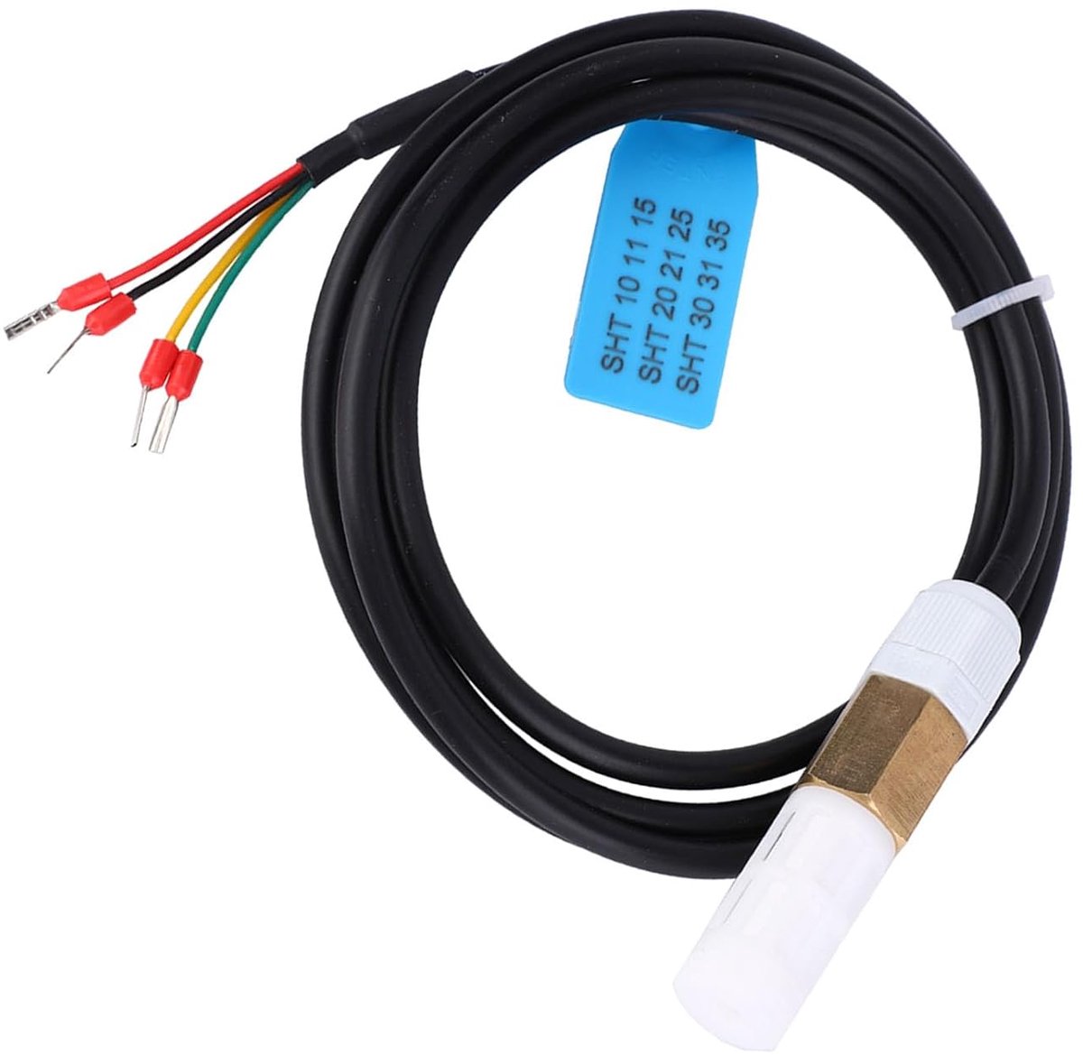 SnelShoppen - Digitale Temperatuur en Vochtigheid Sensor FS400-SHT3X - I2C Aansluiting - Hoge Betrouwbaarheid - Voor Binnen en Buiten - Met Koperen en