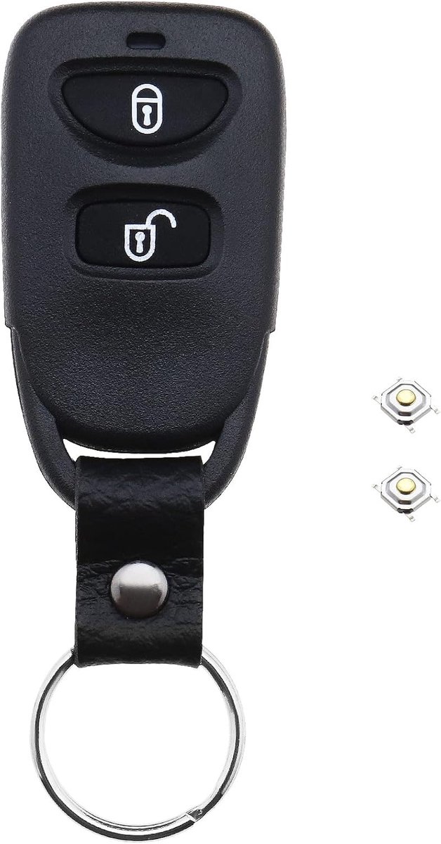 SnelShoppen - Auto Sleutel Case voor Hyundai Elantra Santa Fe Matrix Trajet Vervangende Keyless Entry Slimme Sleutel Houder 2 Knoppen