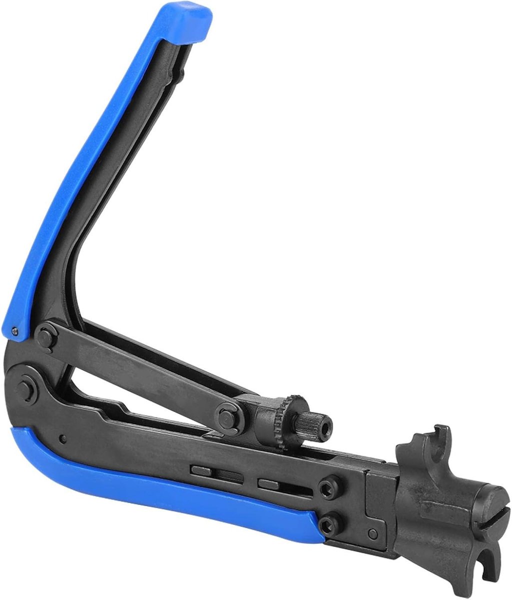 Adjustable Crimping Plier,RG59/RG6/RG11/75-5/75-7 Coaxial Crimper Pliers Network Wire Cable Compression Crimping - ShopVlot