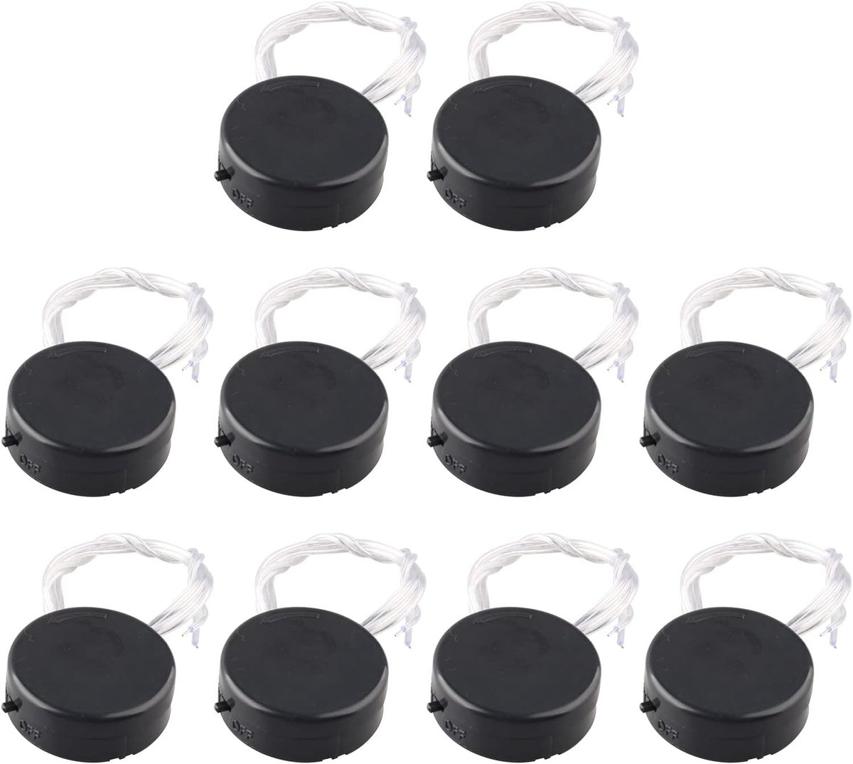 10Pcs 2 x CR2032 General Coin Button Cell Battery Holder with Lid, Battery Adapter Clip Socket Holder Container Box - ShopVlot