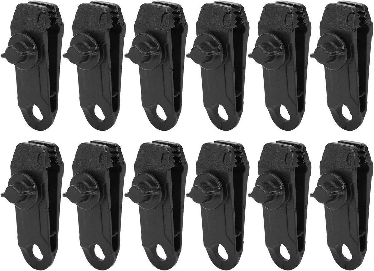 SnelShoppen - Tent Bevestigingsclips Camping Accessoires Voor Luifel en Tent - Sterke Nylon Materialen - Slimme Installatie - Ideaal Voor Buitenactivi