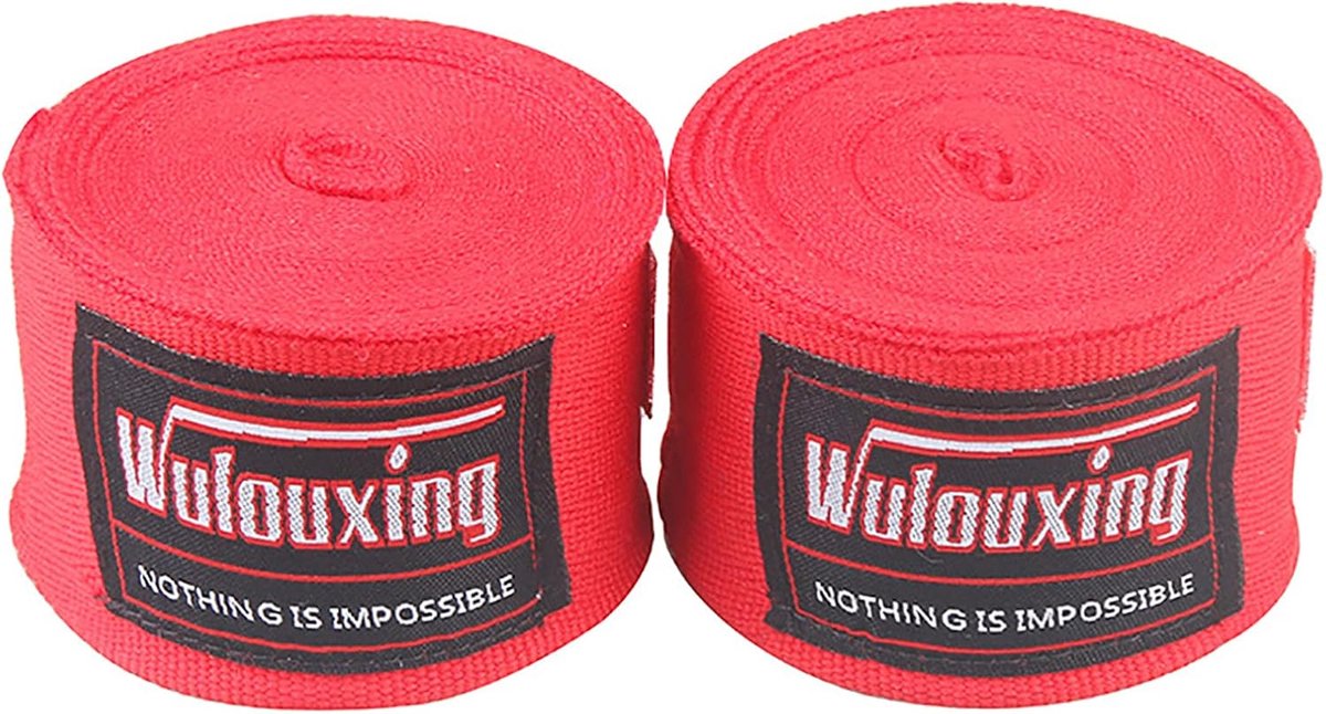 Boksen Hand Wraps - Beschermende Bandages voor Polsen en Fisten - 5 Meter - Rood