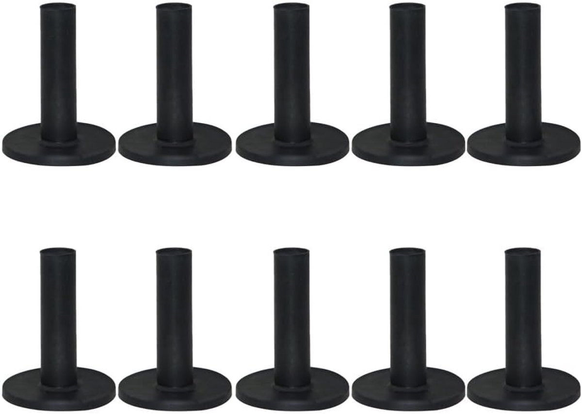 SnelShoppen - 10 Stuks Rubber Golf Tees - Driving Range Golf Tees Houder - 3 Gemengde Maten Golf Tees Voor Oefenmat - Geschikt Voor Binnen En Buiten