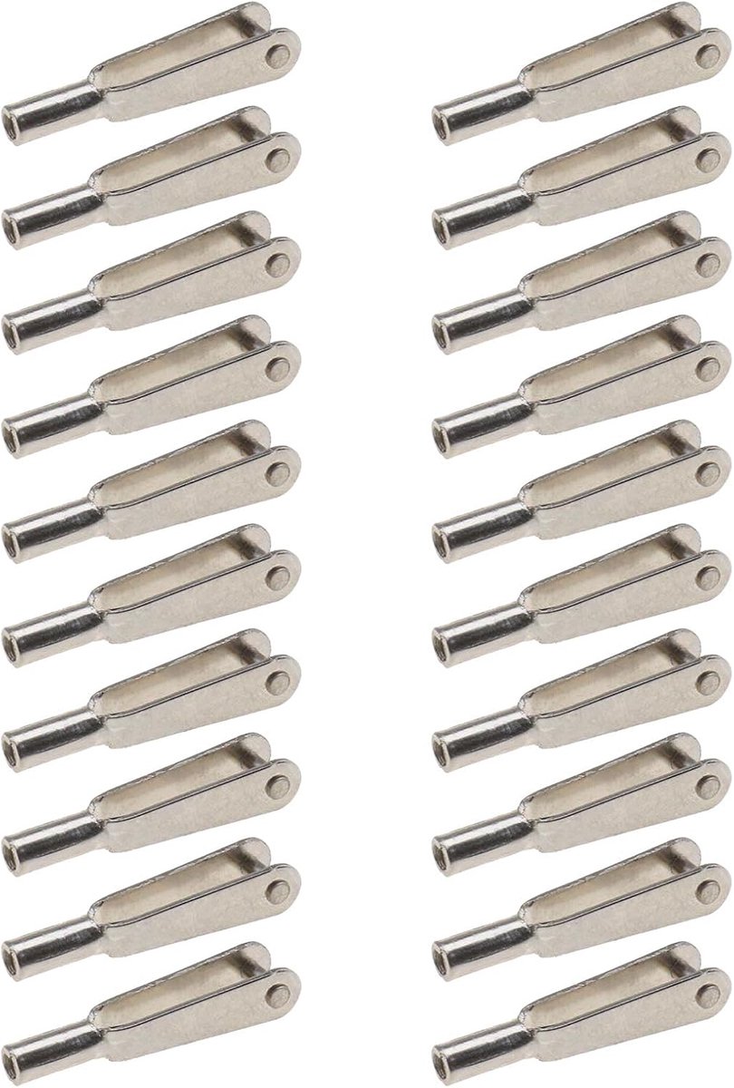 Mini snap links M2 - 20 stuks - metalen bevestigingsclips - ideaal voor modelvliegtuig - ShopVlot