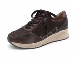 Sens Dames Sneaker - 1737-12945-001 Bruin/Combi - Wijdte K - Maat 37