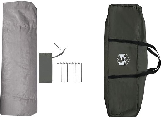 vidaXL - Instanttent - waterdicht - 4-persoons - Leger - Groen van Vidaxl — afbeelding 5