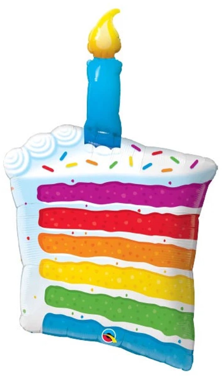 Qualatex - Folie ballon Regenboog taart
