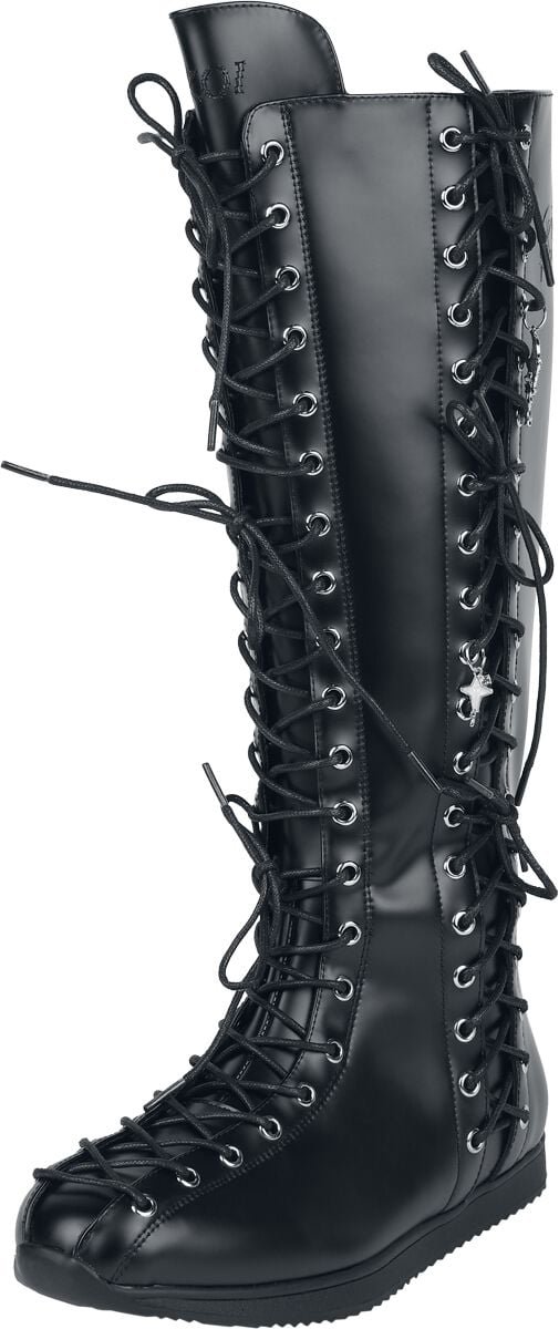 KOI NUMINOUS LACE UP CHARM LONG BOOTS BLACK Dames Laars - zwart - EU38